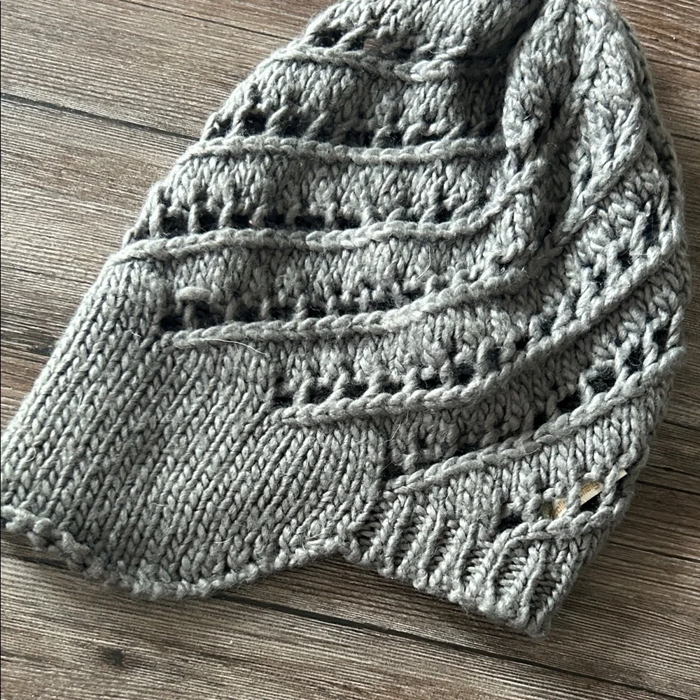 Gray Knitted Beanie